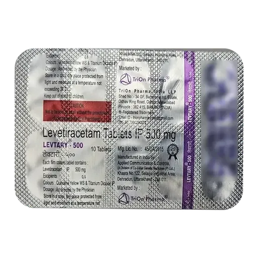 levtary 500mg tablet 10's